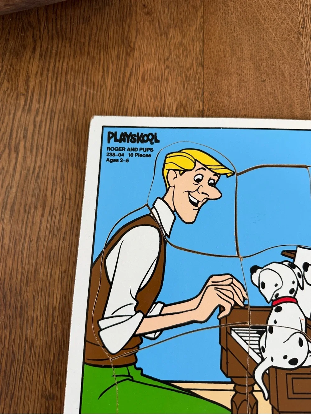 Disney 101 Dalmatians Puzzle Panel - Blue, White, Black, Green, Yellow, Brown